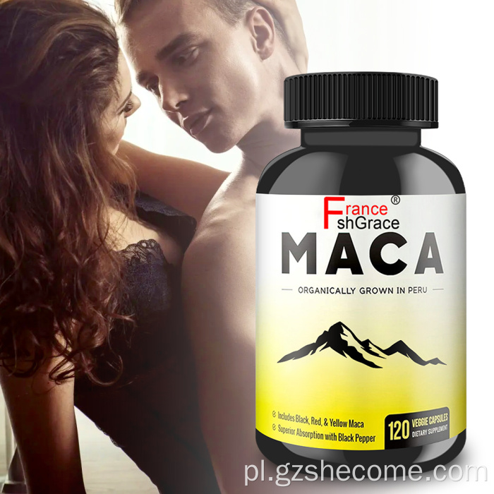 Maca kapsułki bezglutenowe formuły kapsułki korzenia maca